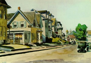 見通し通りの太陽 マサチューセッツ州グロスター 1934年 エドワード・ホッパー Oil Paintings